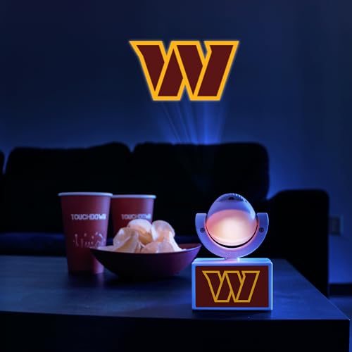 Sporticulture Washington Commanders Led Car Door Light - Officially Licensed Nfl Wireless Projector - Show Your Team Pride - Bat