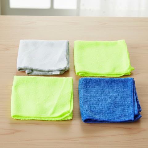 ShopSquare Microfiber Cleaning Cloth, Multipurpose Usage Cleaning Cloth,Soft, LintFree,Highly Absorbent, Reusable, for Kitchen,