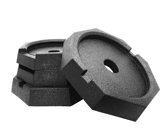 Rv Snappad Permanently Attached Leveling Jack Pad For Hwh 8 Inch Front And 10 Inch Rear Round Landing Feet (Hiway Plus (Qty 4))