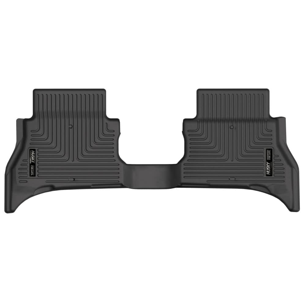 Husky Liners Weatherbeater Floor Mats | Fits 2021 - 2024 Jeep Wrangler 4Xe Only | 2Nd Row, 1-Pc Black - 14081