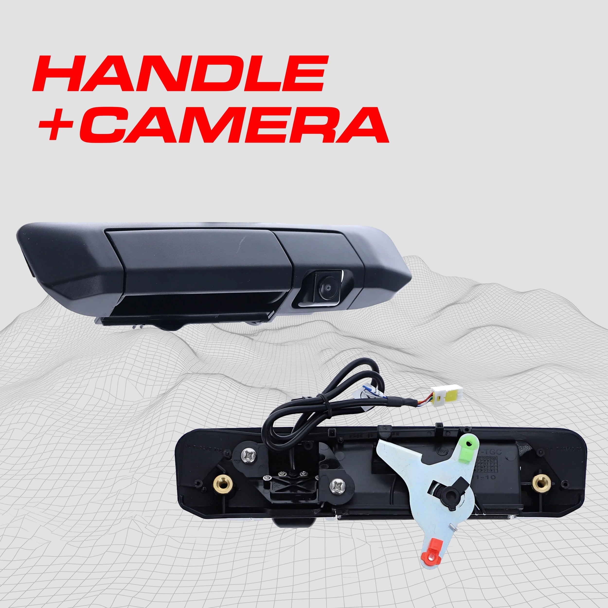 Toyota Tacoma (2005-2015) Black Replacement Tailgate Handle with Backup Camera