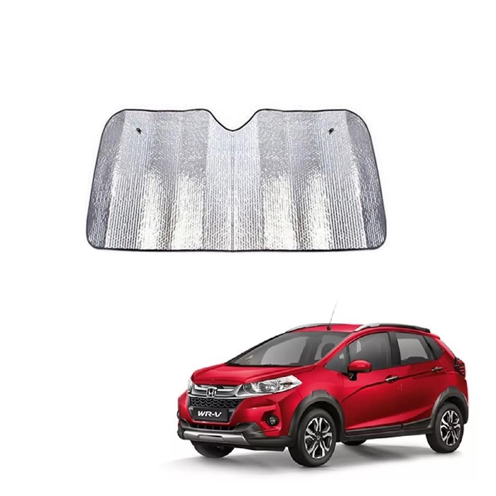 Car Windshield Silver Parking Foldable Sunshade for Heat Protection Useful on Front and Rear Windshield Glass Suitable for WRV