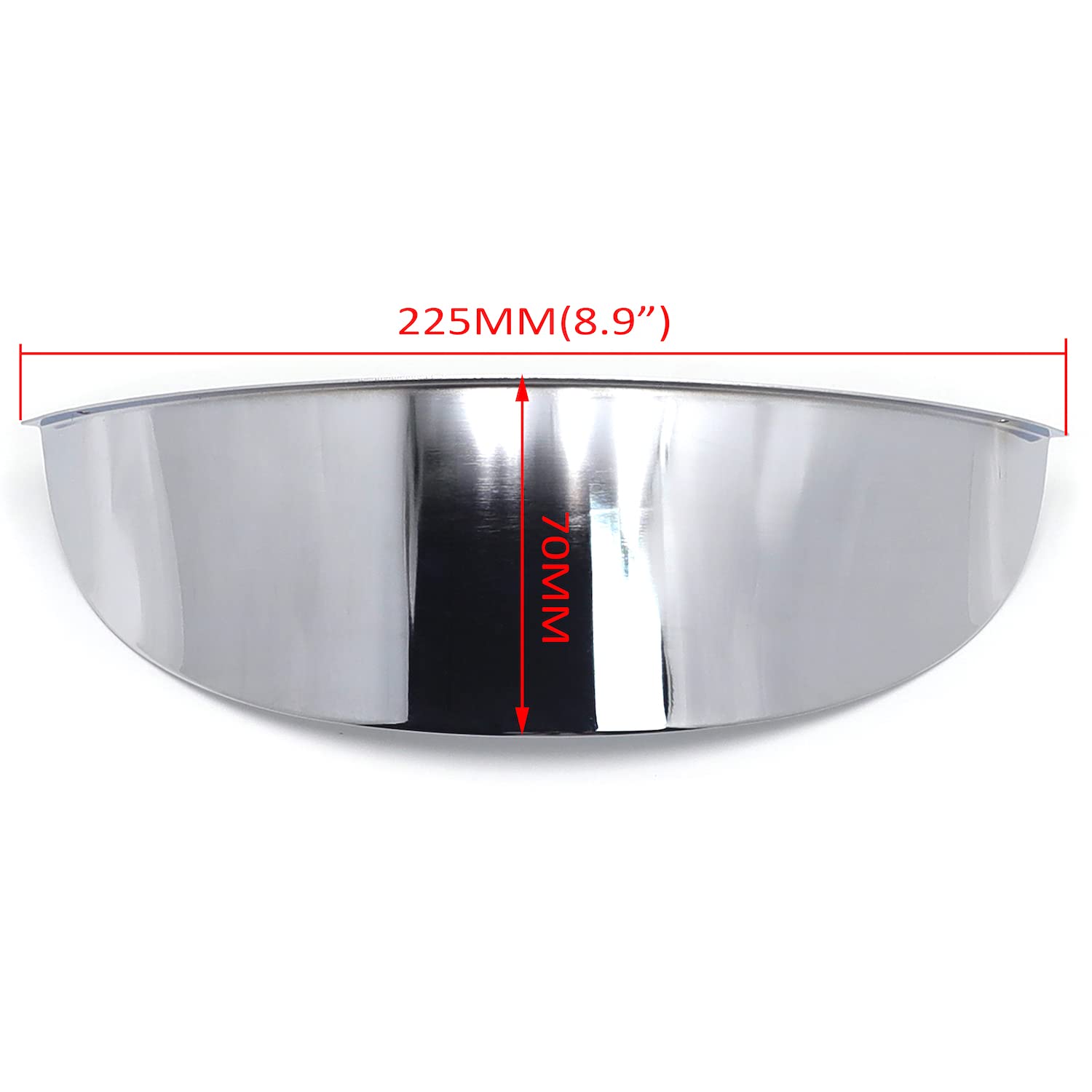 Httmt Mt325-019-Cd Chrome 7 Inches Headlamp Headlight Visor Compatible With 1984-2016 Harley 7 Inches Headlamp (Aftermarket Prod