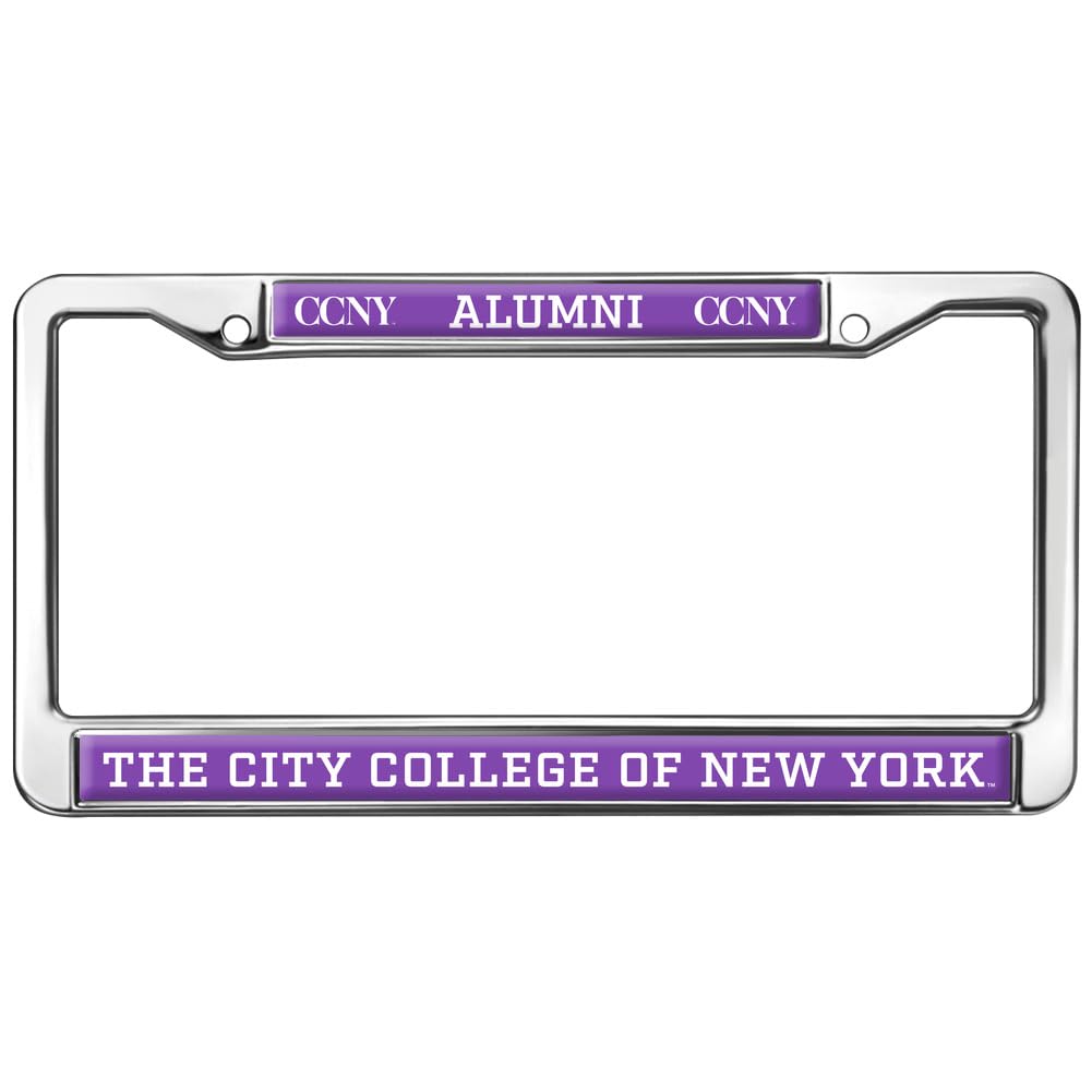 City College of New York Alumni Full Size Standard License Plate Metal Frame
