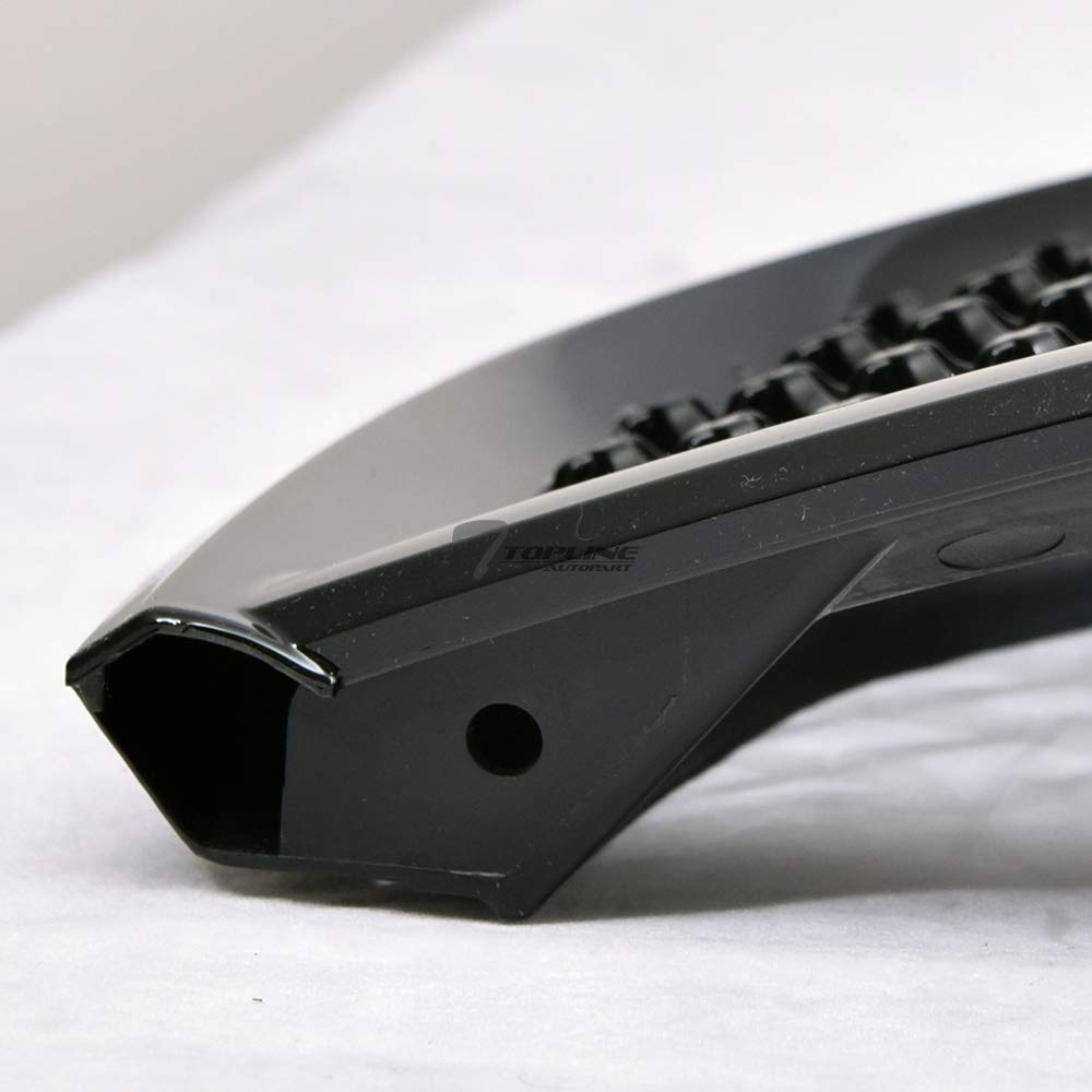 Topline Autopart Glossy Black Mesh Front Bumper Grill Guard ABS for 06-11 Chevy HHR