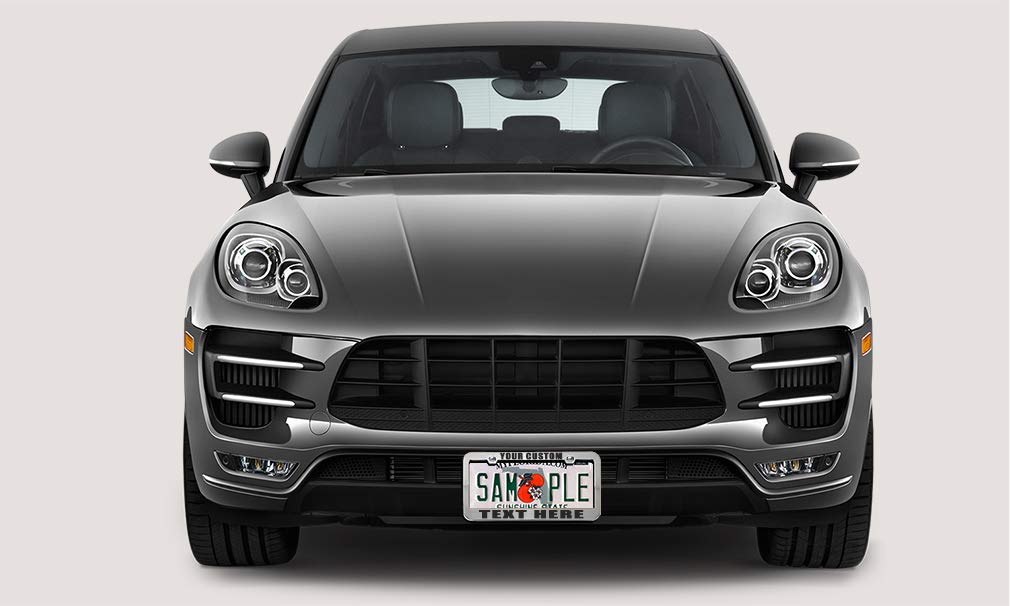 Custom License Plate Frame Custom Personalized Text Funny Metal Cute Car Accessories License Plate Holder Red 2 Holes Set Of 2