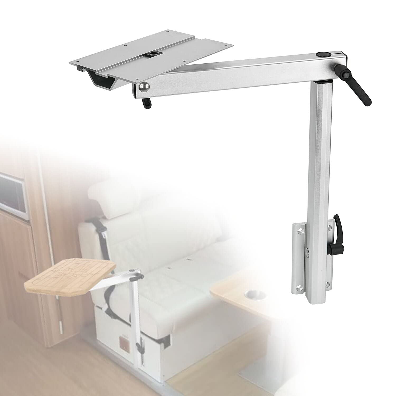 Daluobo Removable Table Leg Rv Accessories Detachable Height Adjustable Aluminum Alloy 360 Degree Rotation For Yachts Rv Motorho