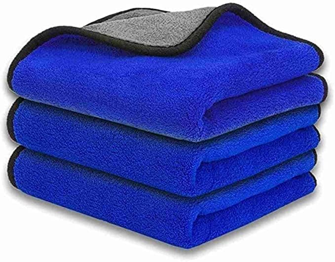 Labros Microfiber Car Cleaning Cloth 800 GSM Blue 30x40cm