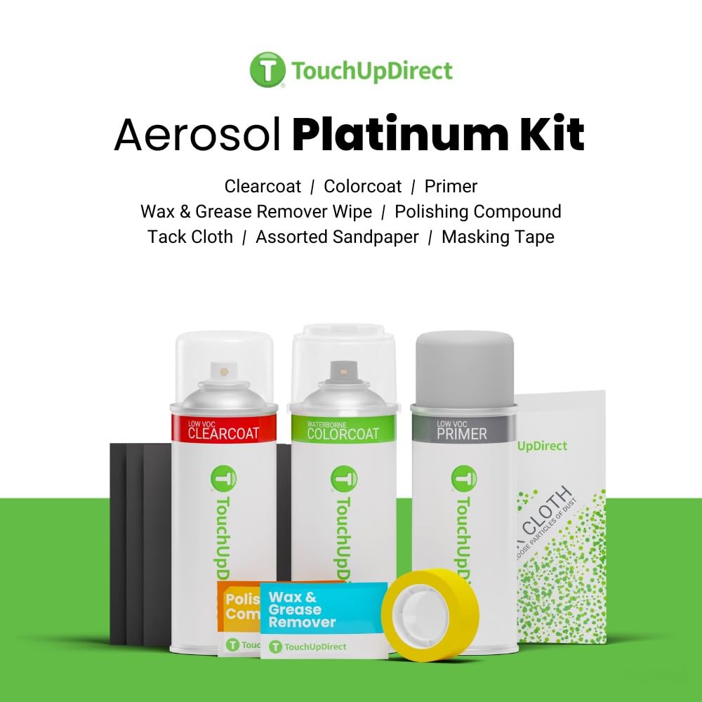 Touchupdirect 590/3590 Mars Red Compatible With Mercedes-Benz Exact Match Touch Up Paint Aerosol - Platinum Kit