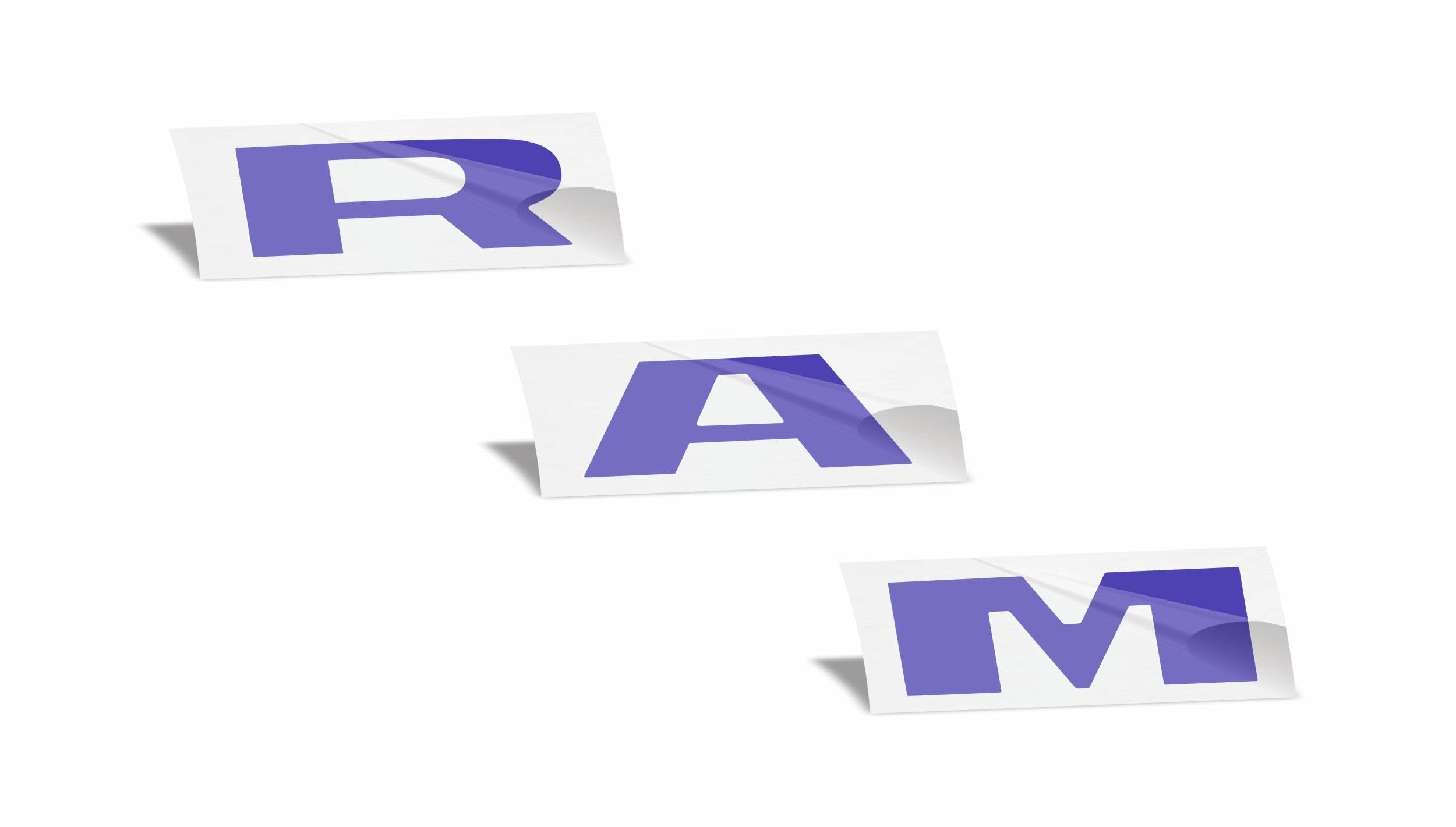 Reflective Concepts RAM Grille Emblem Overlay Decal 2019-2024 Ram 1500, NOT for Classic or TRX (Color: Purple)