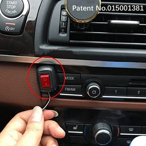 Gebildet 12V-230V/10A Spst Red Water Drop Shape Paste Type Button Switch,Off/On Switch For Fog Driving Lights,Neon Lights,Led Li