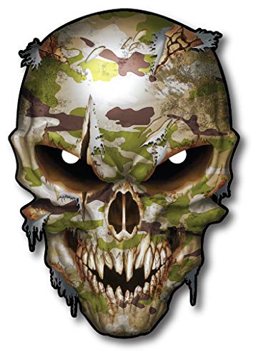 Camouflage Skull Decal Army Car Truck Military Pack Sticker Tgl Thin Green Line Army. Marine Corps Navy Air Force Coast Guard