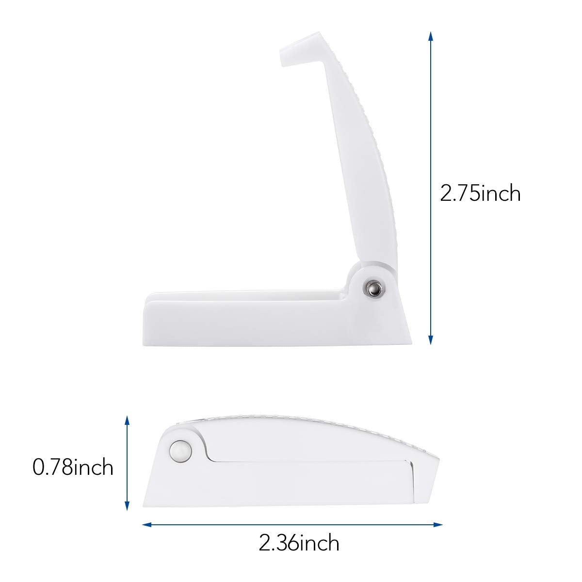 Leisure Coachworks 5 Pack White - Baggage Door Catch - Clip - Holder - For Rv, Trailer, Camper, Motor Home Baggage Doors (5-Pack, White)