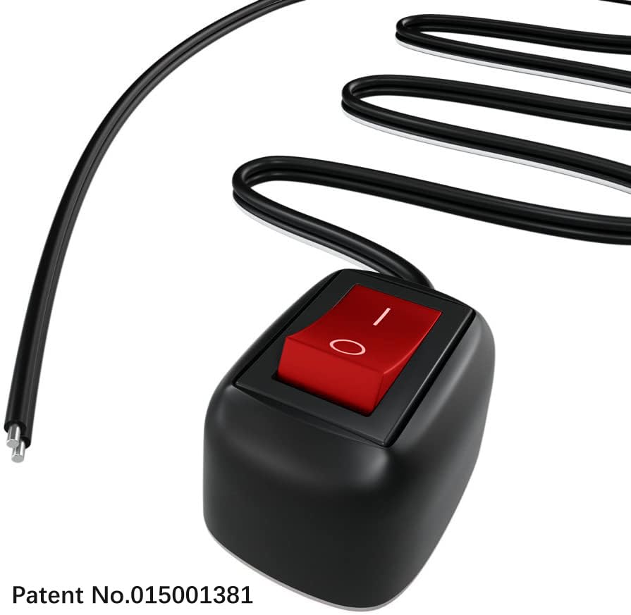 Gebildet 12V-230V/10A Spst Red Water Drop Shape Paste Type Button Switch,Off/On Switch For Fog Driving Lights,Neon Lights,Led Li