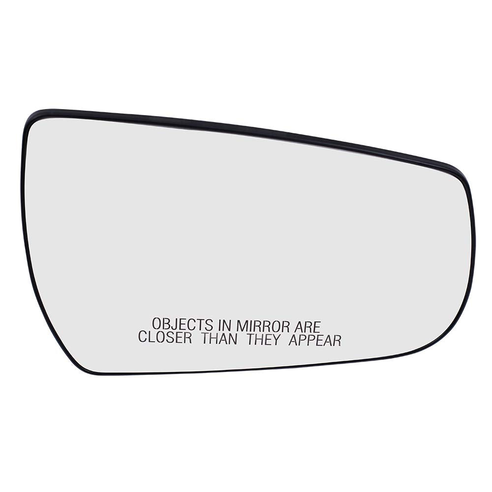 Brock Replacement Passenger Side Door Mirror Glass With Base Heated Compatible With 2013 2014 2015 Malibu