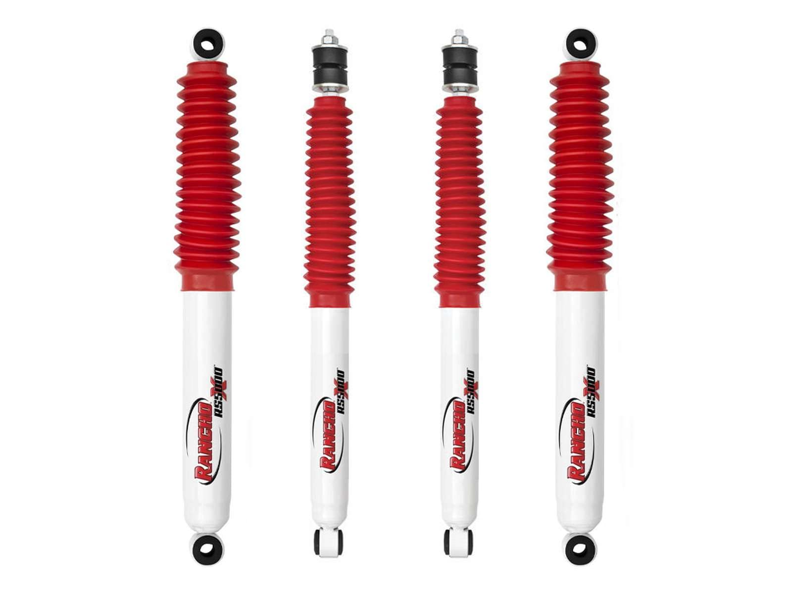 Rancho RS5000X Gas Shocks set - 03-12 Dodge Ram 2500 / 3500 4WD with 2-3 leveling kits