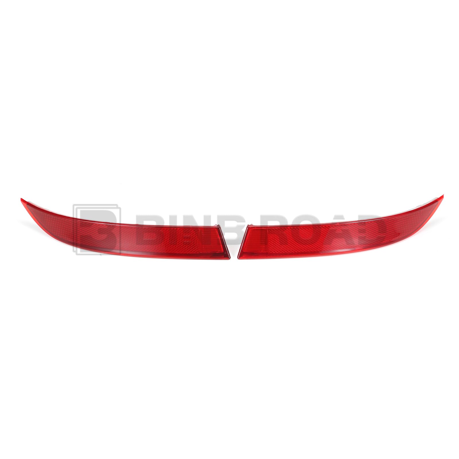 Binb Road 2Pcs Rear Bumper Reflector 63147240997 + 63147240998 Left Right Red Trim Compatible With Bmw X5 E70 2009-2013