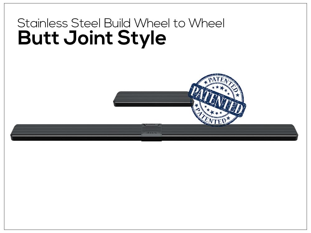 APS Running Boards 6 inches Matte Black Compatible with Ford Transit 2015-2025 Full Size Van 3-Door (Exclude 2022-2025 E-Transit