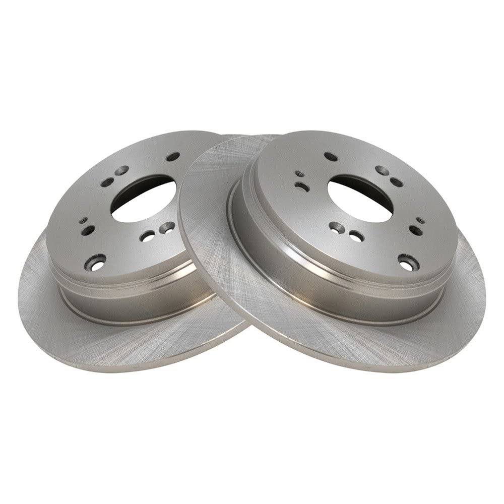 Trq Rear Brake Rotors Set Solid Compatible With 2007-2018 Acura Rdx 2005-2016 Honda Cr-V