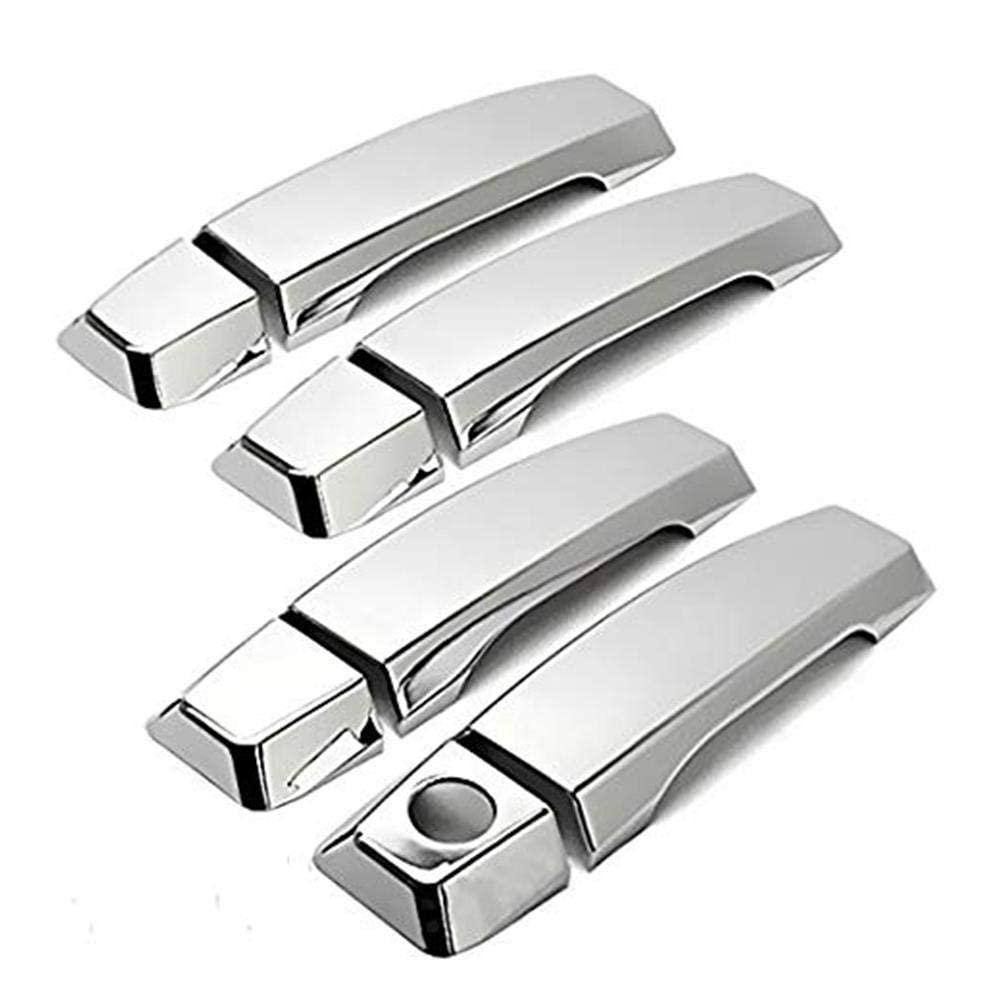 Lj International Quality Accessories Chrome Plated Handle Covers Compatible With Nissan Titan
