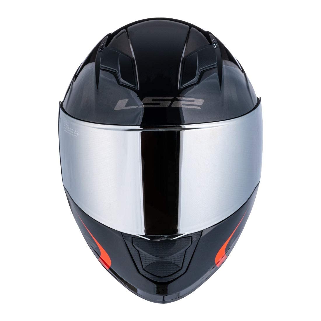 LS2 Assault/Rapid/Stream Pinlock Ready Outer Shield - Silver Iridium, Polycarbonate, 1 Count