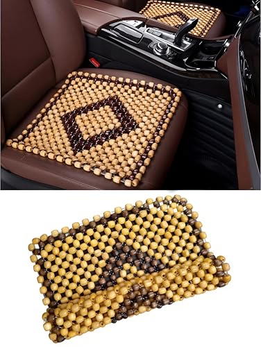 Sarte Wooden Beads For Car Seat Ultra Comfort Wooden Beads Cover Acupressure Sitting Bead Seat Wooden Cushion Pad For All Type O