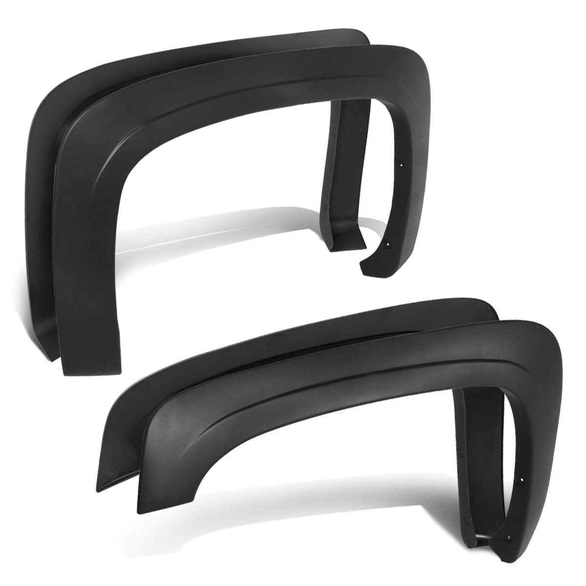 Auto Dynasty Fender Flares Compatible With 2007-2014 Chevy Silverado 1500 2500HD 3500HD, 6.5 & 8.1Ft Fleetside Models, Wheel Fla