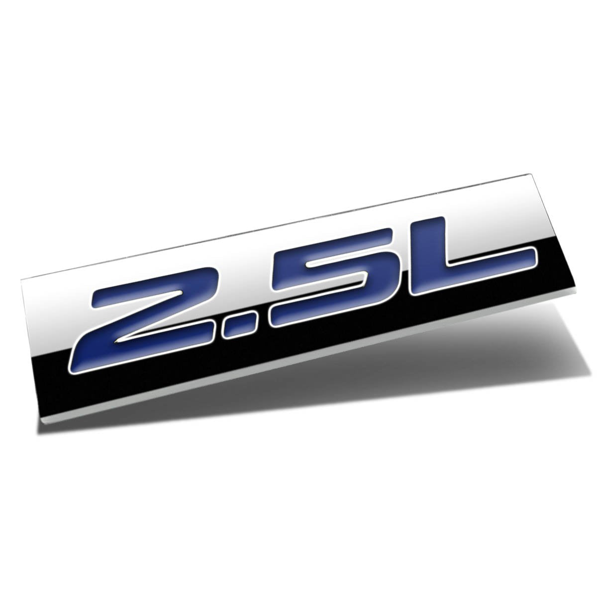 Auto Dynasty Chrome Finish Metal Emblem 2.5L Badge (Blue Letter)