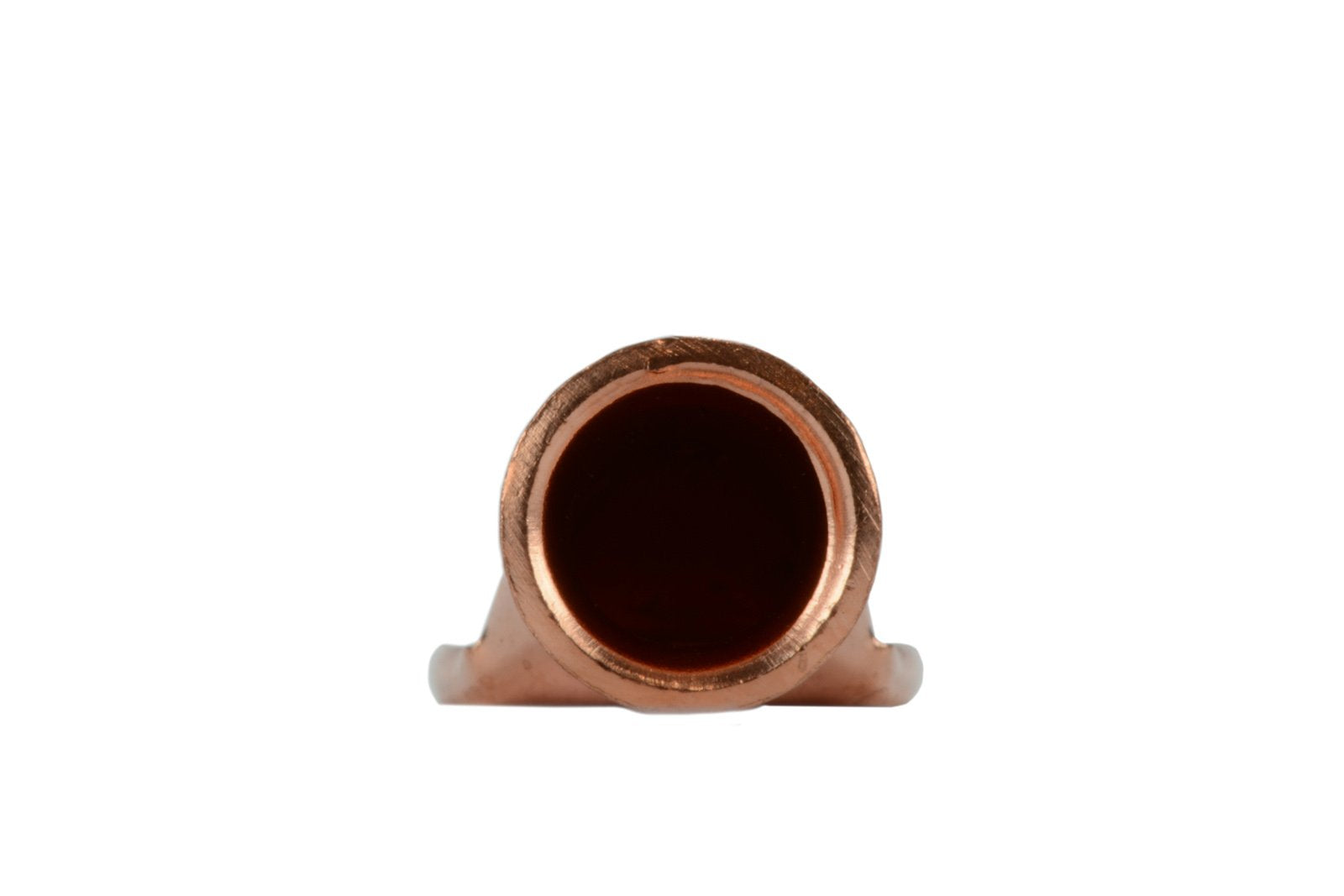 Temco 25 Pack Bare Copper Welding Battery Cable Ends, Lugs Terminal 6 Awg 1/4'' Hole (6 Awg To 1/0 Awg Options Available)