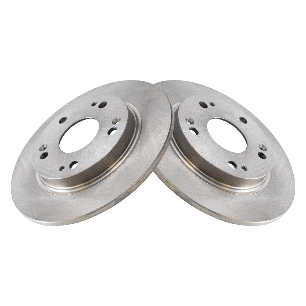 Trq Rear Brake Rotors Set Solid Compatible With 2011-2015 Honda Cr-Z