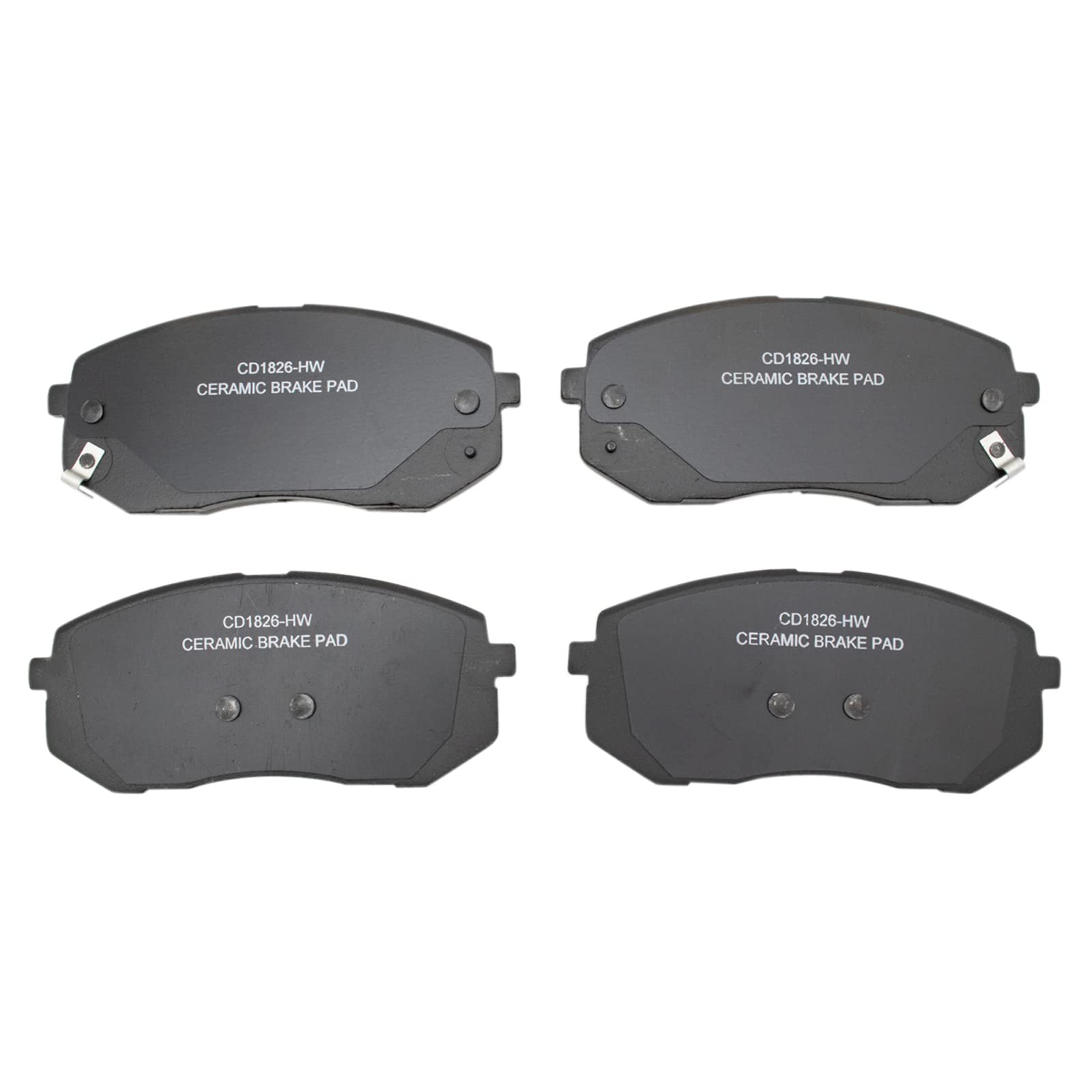 TRQ Front Brake Pads Ceramic Compatible with 2019-2021 Hyundai Kona Electric 2015-2019 Sonata 2016-2020 Kia Optima