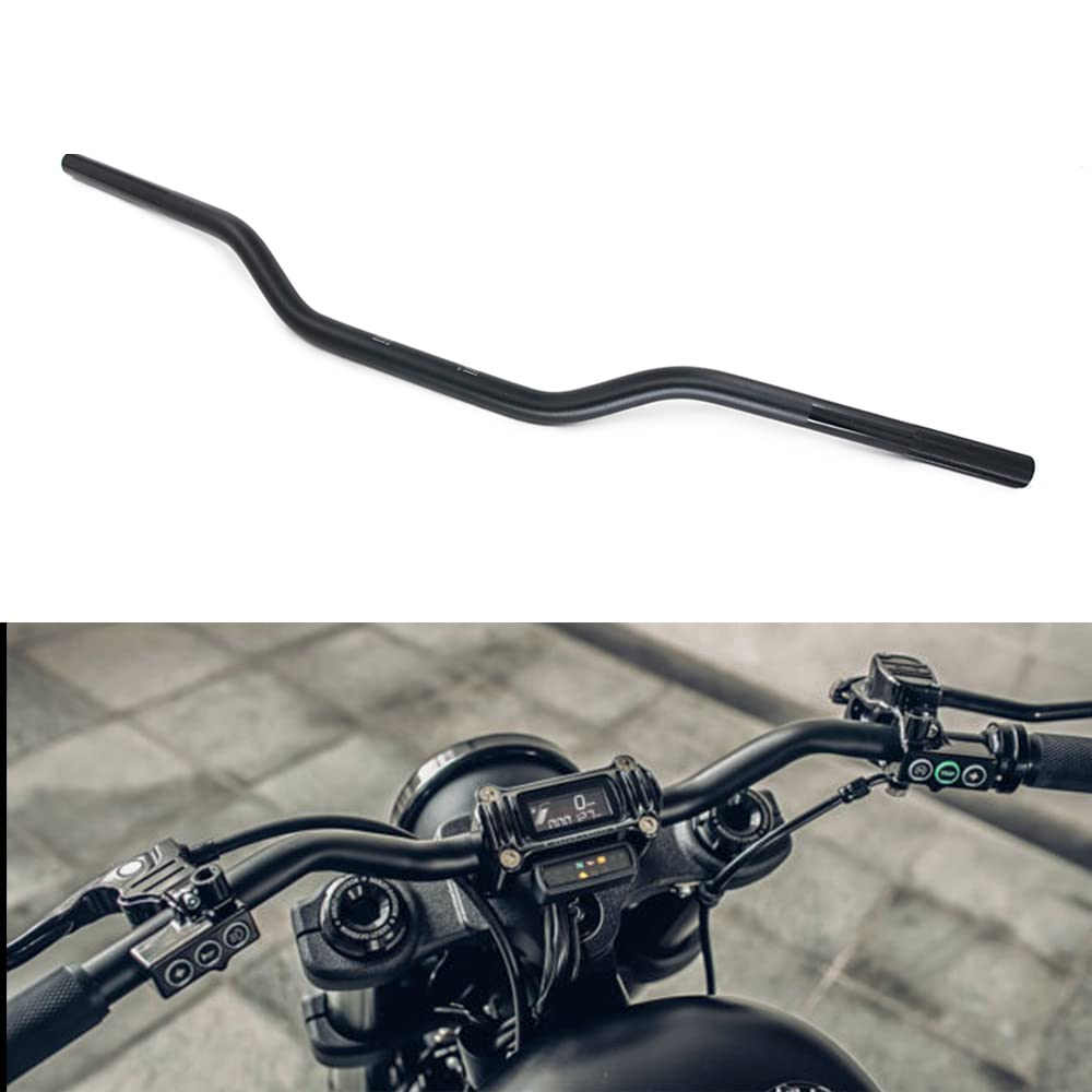 Ustpo Motorcycle Handlebar 7/8'' 22Mm Cafe Racer Handlebars Low Rise Drag Bars Universal For Cafe Race Bobber Motocross Dirt Pit