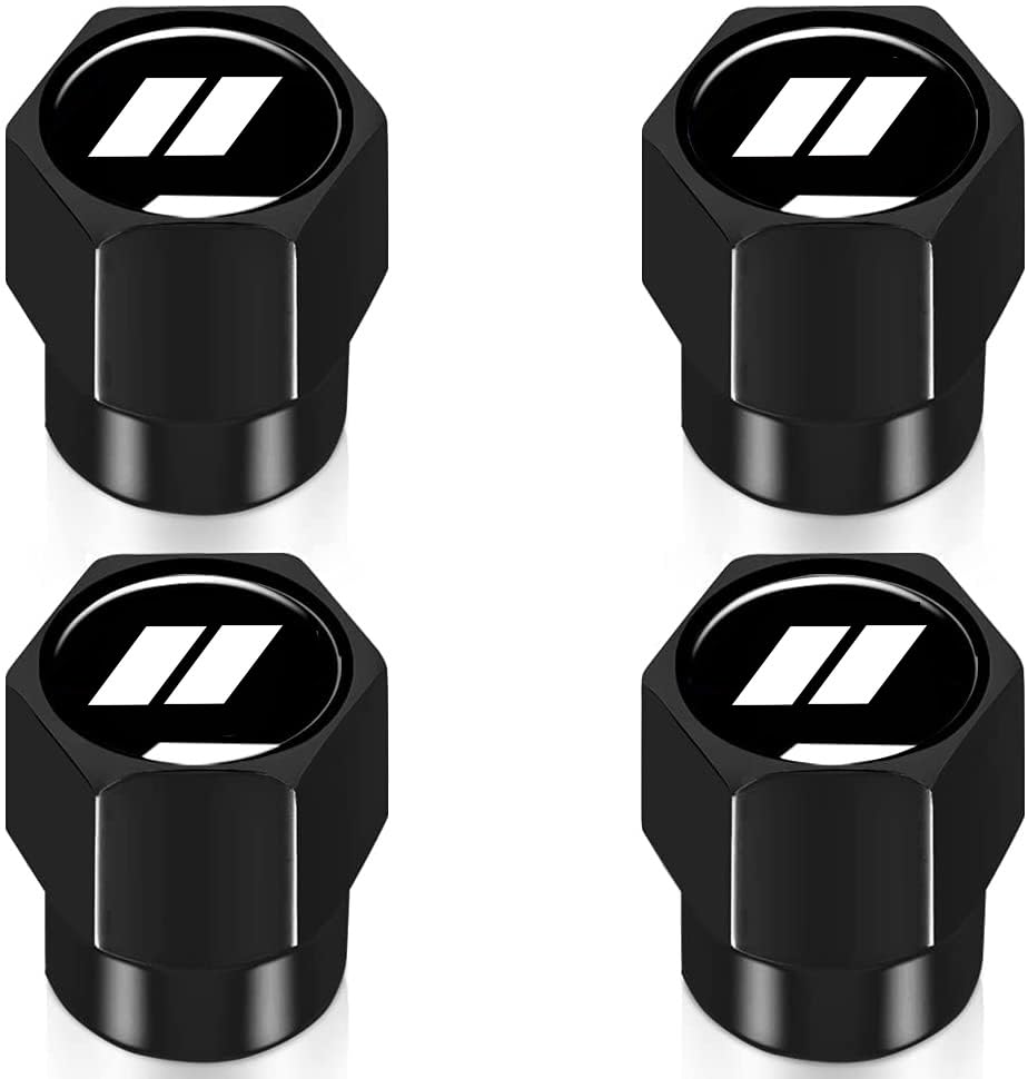 4Pcs Tire Valve Stem Caps Explosion Valve Cover Aluminum Alloy Compatible With Dodge Challenger Charger Durango Avenger White