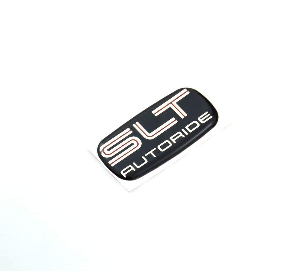 2Pc Exterior Trim Right Or Left Slt Autoride Emblem Badge Decal Replacement For 00-06 Silverado Sierra (Silver Black)
