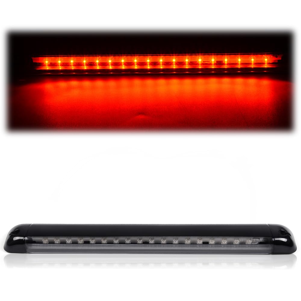 CNNELL New 3rd Brake Cargo Brake Light Assembly Compatible with Nissan Frontier Pickup 2001 2002 2003 2004 LED High Mount Lamp (