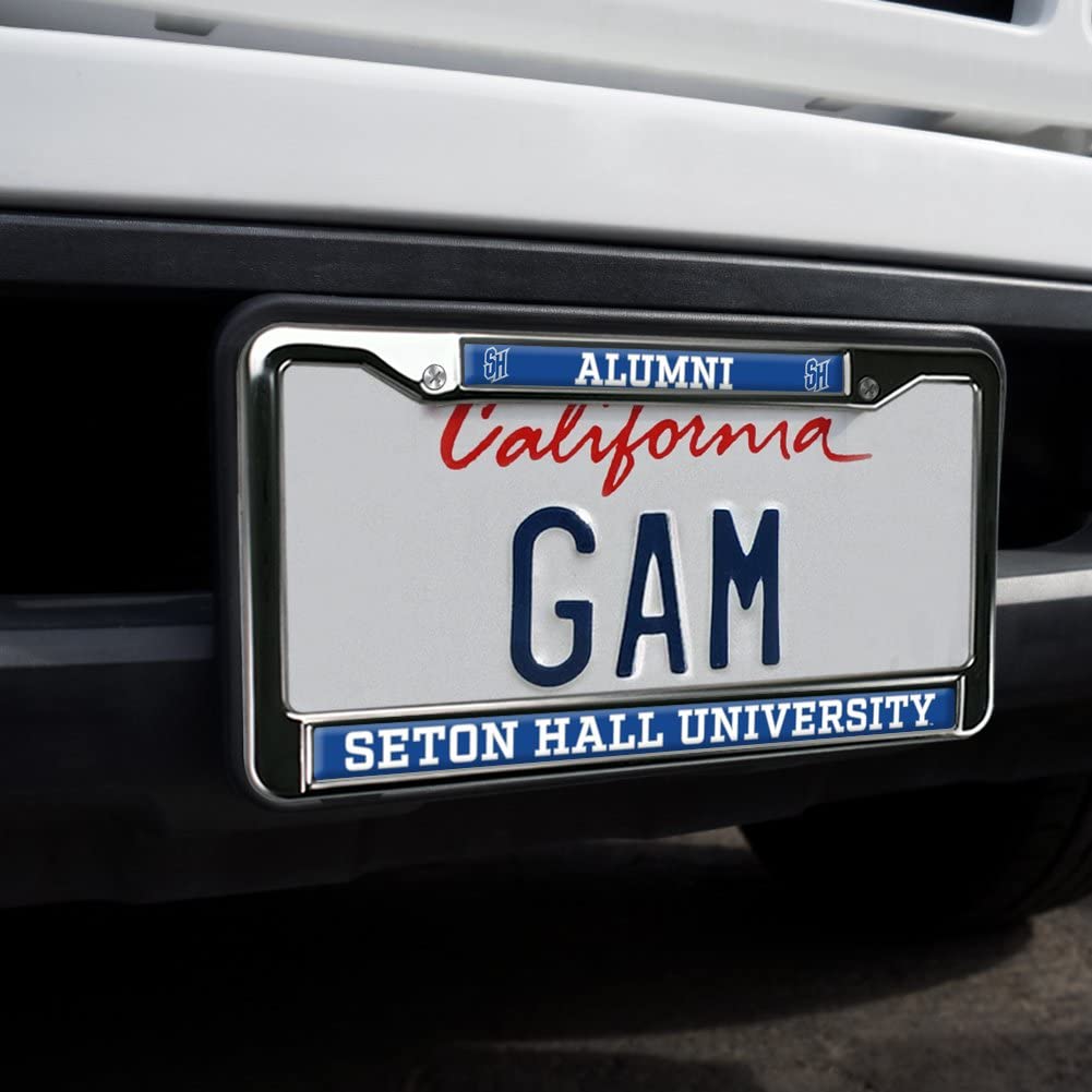 GRAPHICS & MORE Metal License Plate Frame - Seton Hall University Alumni, Full Size, One Size