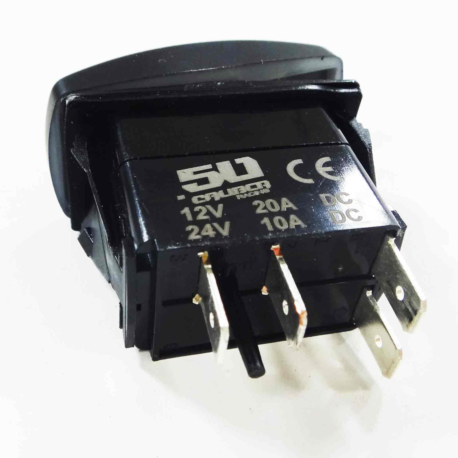 50 Caliber Racing This Switch Turns Something On Strong Man Design On/Off Rocker Switch (Green)