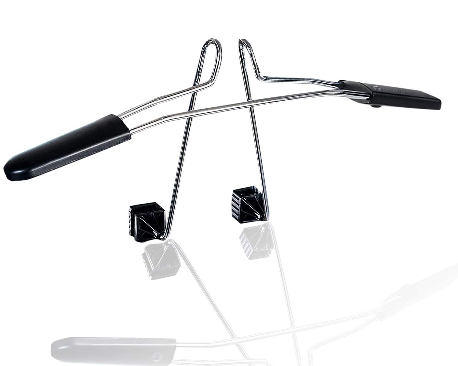 Zonetech Chrome Headrest Car Zone Tech Chrome Headrest Car Hanger 2 Pack- Premium Quality Clothes Holder Jacket Suit Coat Hanger