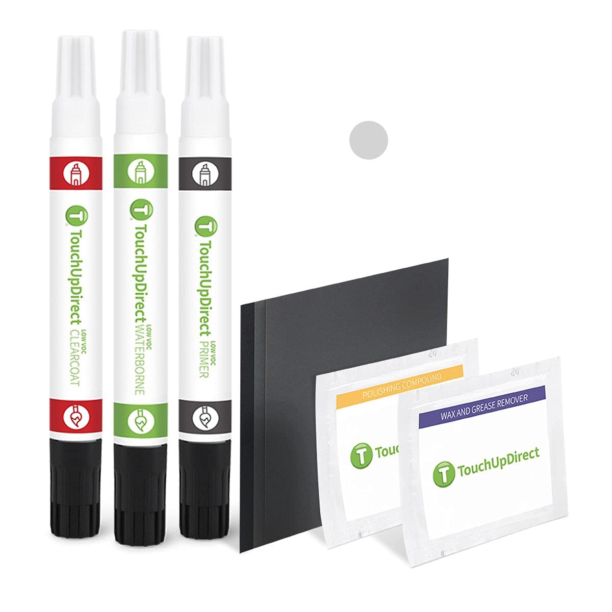 Touchupdirect 859 Mojave Silver Metallic Compatible With Mercedes-Benz Exact Match Touch Up Paint Combo - Platinum Kit
