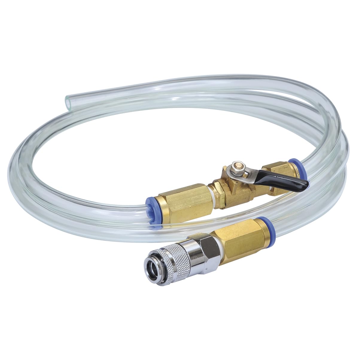 Mityvac MVA7210 ATF Refill or TopOff Hose Adapter Kit for Sealed Transmission, Includes 5 Hose Assembly, Clear Tubing, Brass B