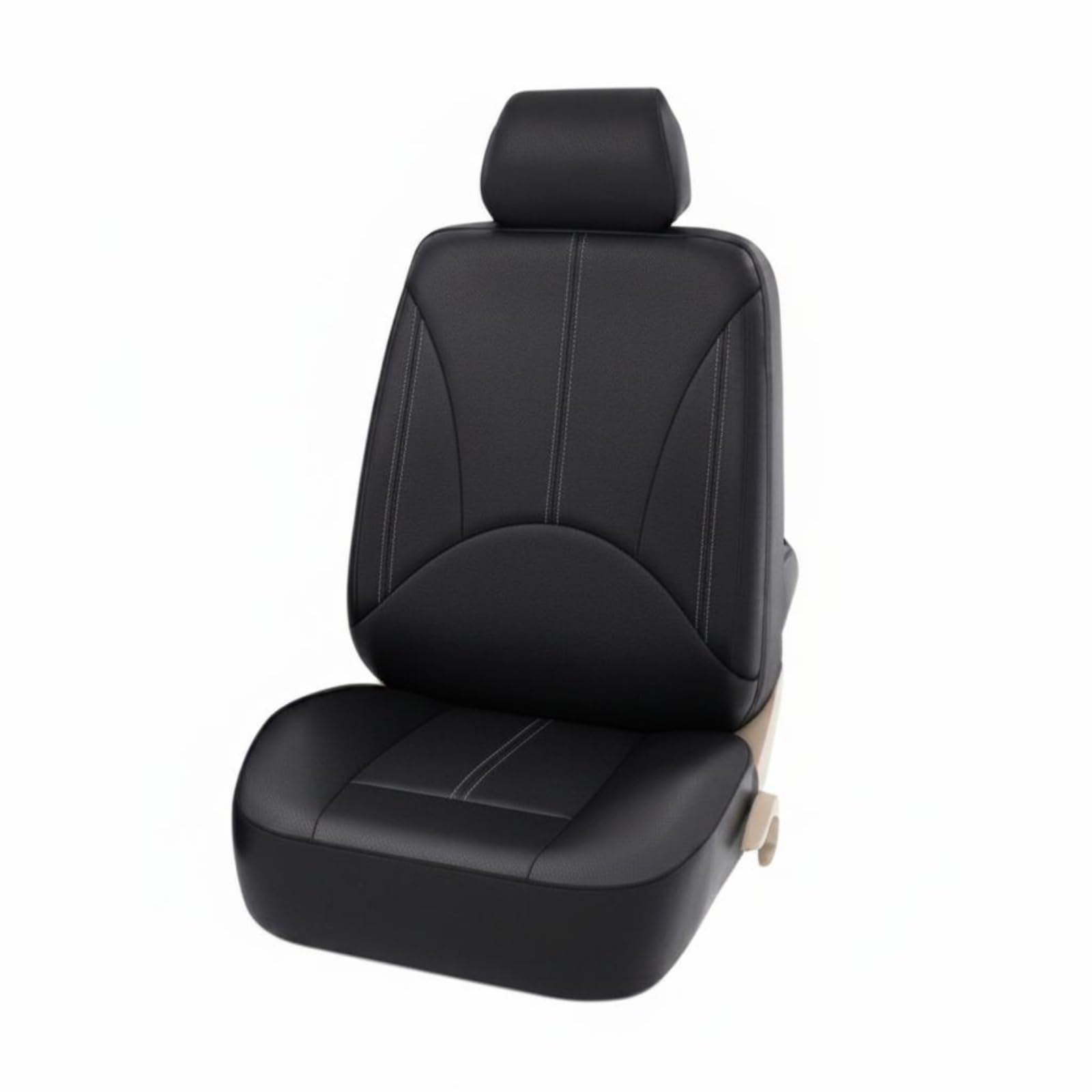 URJIX Perforated Car Seat Cover Waterproof Pu Leather Car Seat Cover Dustproof, Single Seat