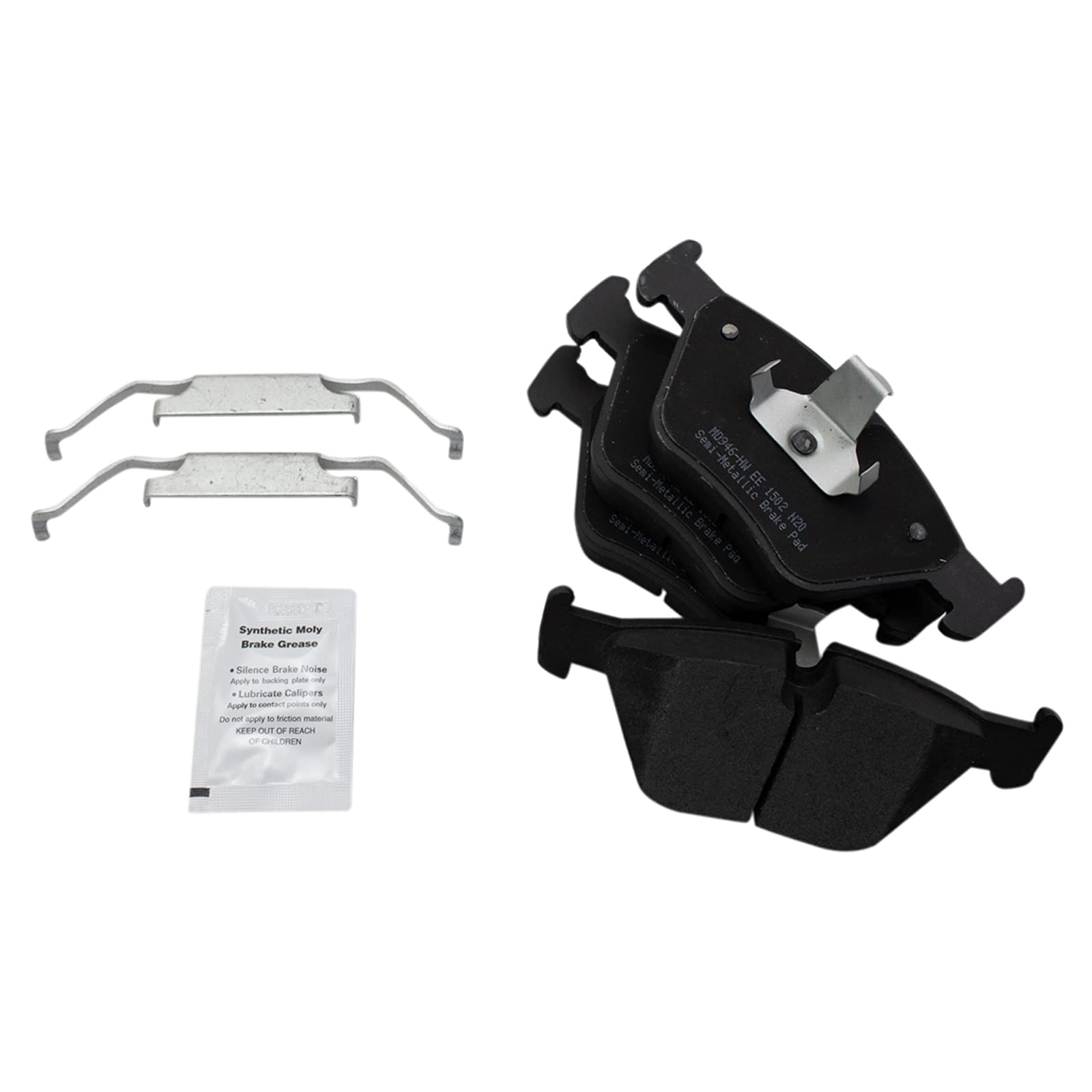 Trq Front Brake Pad & Rotor Kit Brake Pads Brake Rotor Semi-Metallic Compatible With 2004-2010 Bmw X3