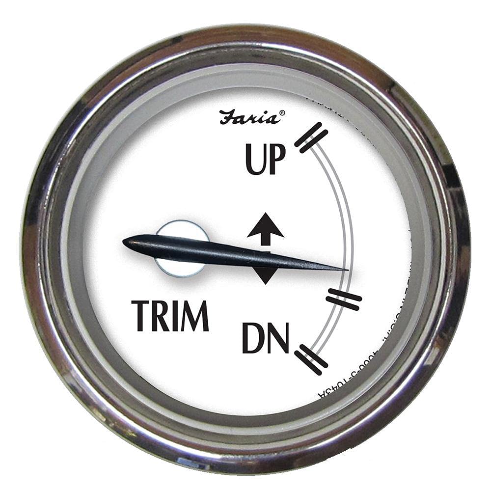 Faria Newport Ss 2 Trim Gauge F/Mercury/Mariner/Mercruiser/Volvo Dp/Yamaha