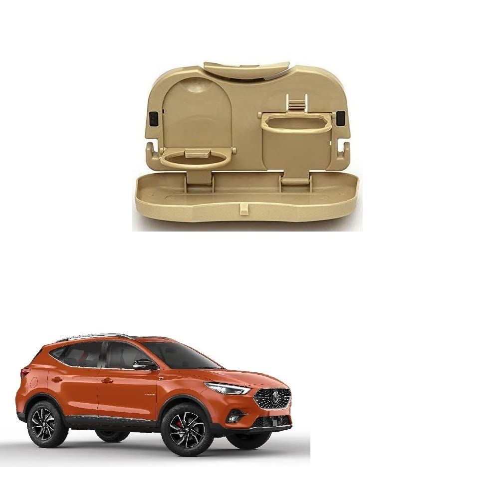Stylish Foldable Compact Car Back Seat Tray for Food/Drinks/Cup/Bottle Holder Universal Pack of 1 Suitable for MG Astor