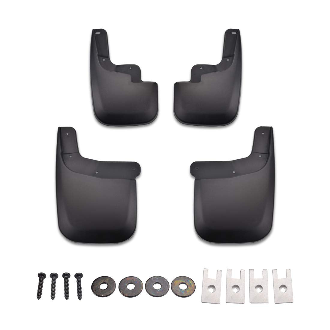 Tecoom Mud Flaps for Chevy Colorado/GMC Canyon 2015-2022, Black ABS Splash Guards Set of 4, Model MDCO268