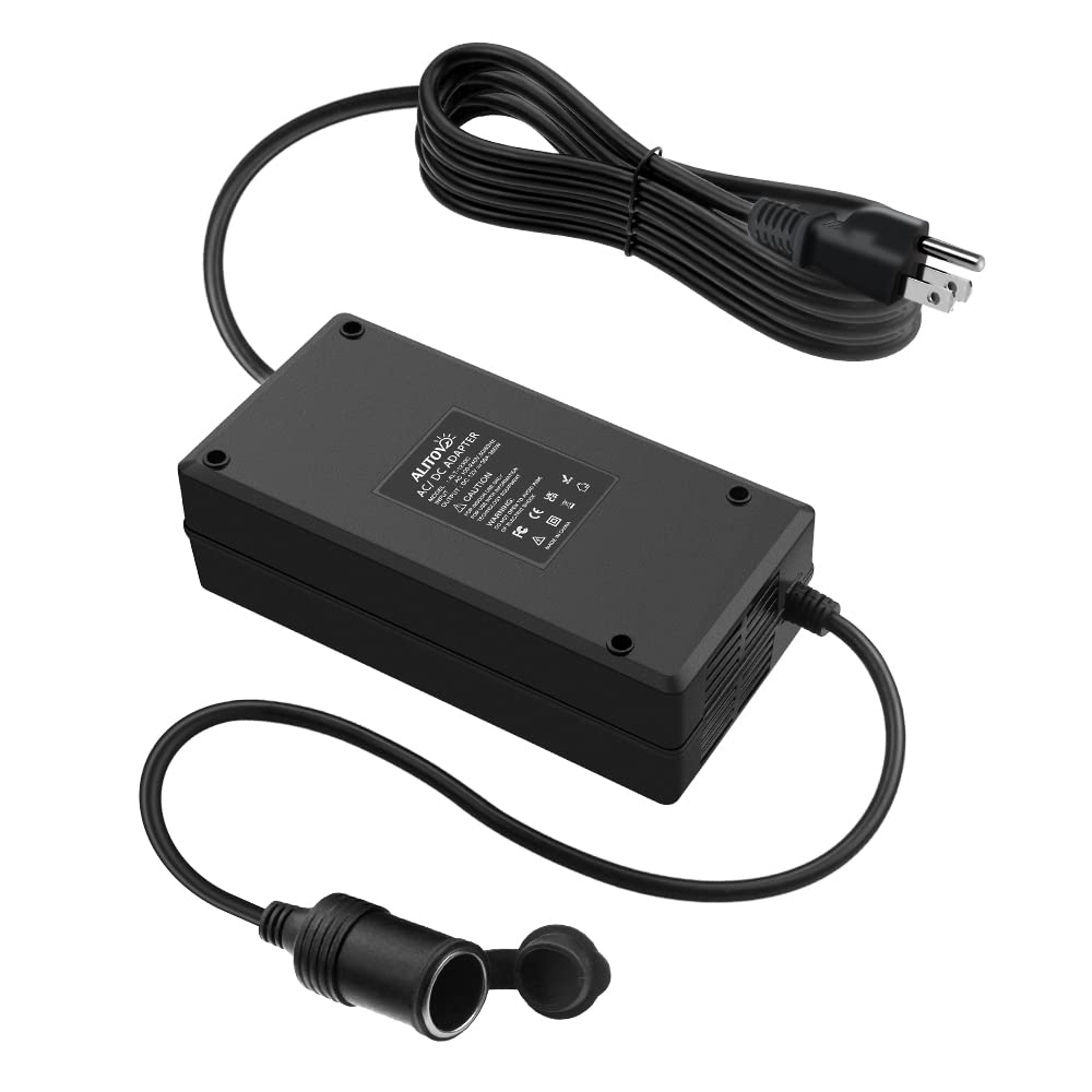 Alitove Ac To Dc Converter 110V To 12V 30A 360W Ac To Dc Adapter Car Cigarette Lighter Socket 120V To 12 Volt Power Supply 11Ft