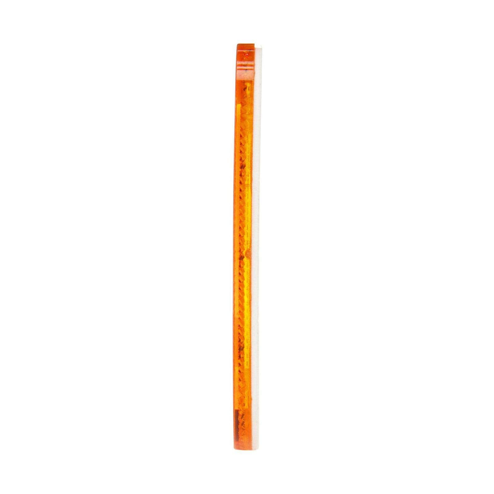 Truck-Lite 98001Y Yellow Reflector (Oval, Yellow, Reflector, 2 Screw Or Adhesive Mount)