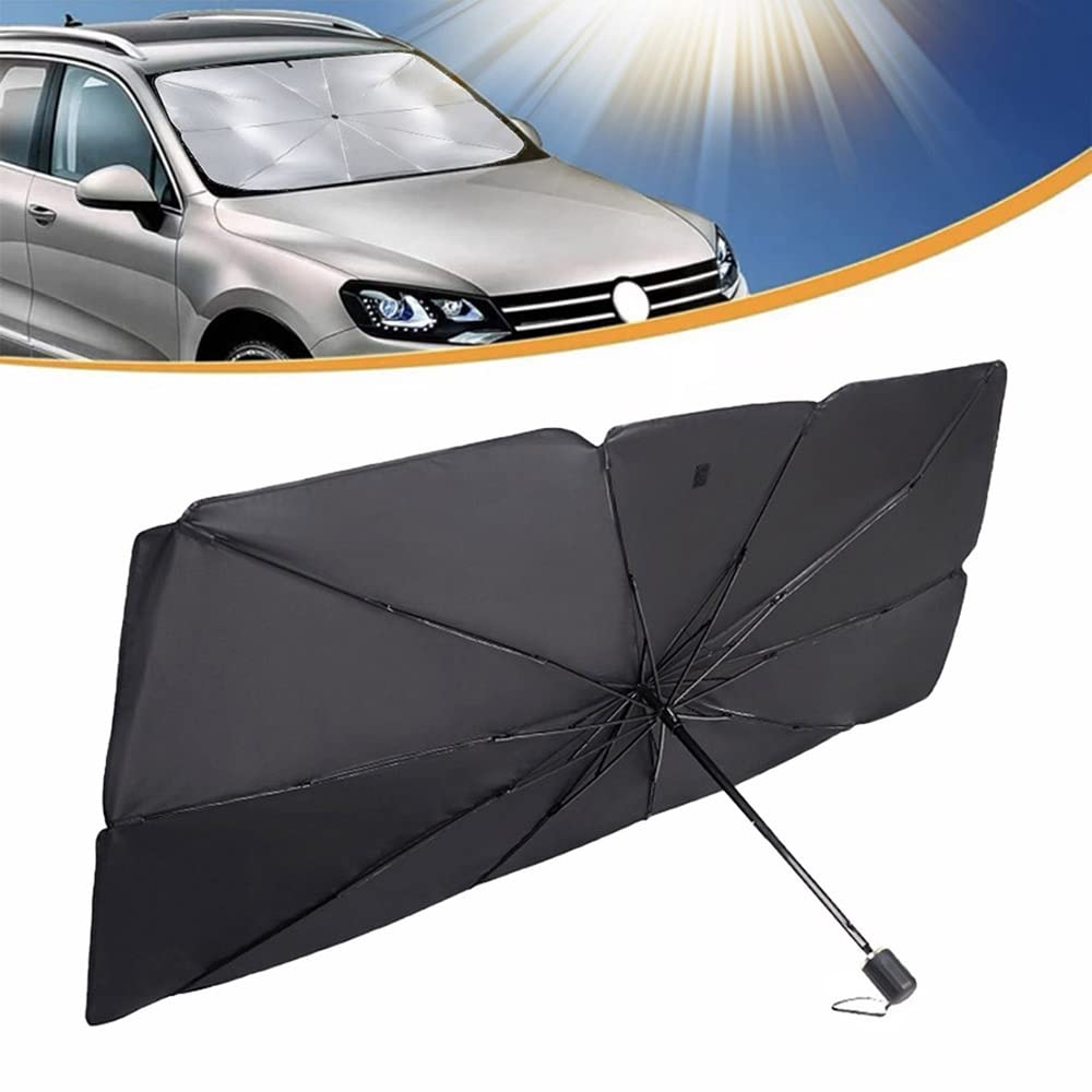 Oligitdi Windshield Sun Shade Umbrella, Foldable Car Sunset Cover UV Block Front Window (Pack of 1)