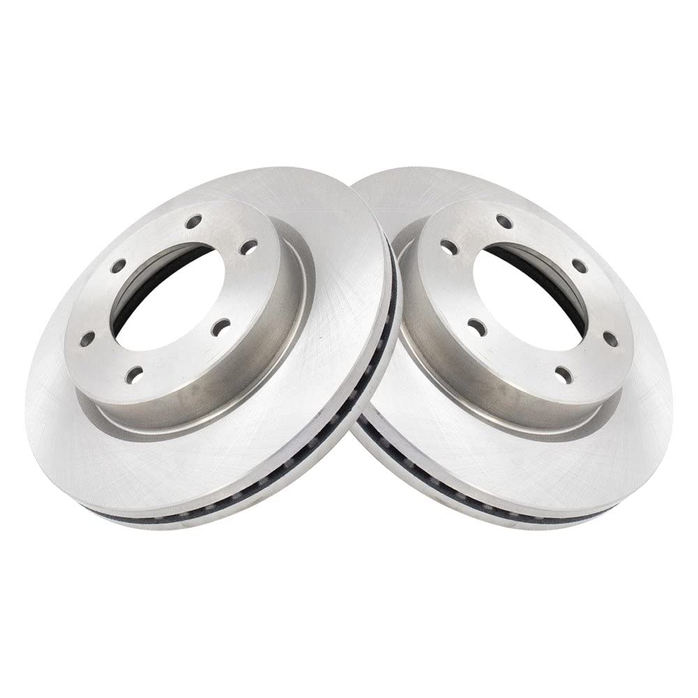 Trq Front Brake Rotors Set Vented Compatible With 2021 Ford Bronco 2019-2021 Ranger