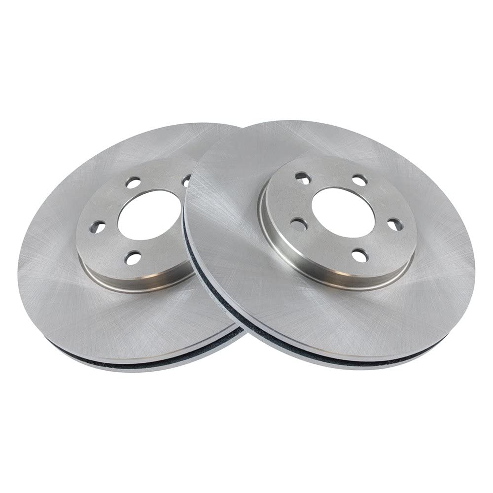 Trq Front Brake Rotors Set Vented Compatible With 2001-2010 Chrysler Pt Cruiser